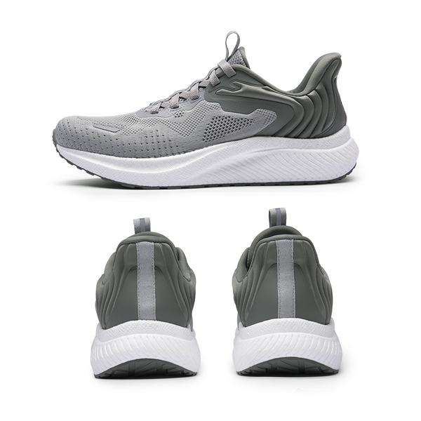 Men's Knitted Non-Slip Sneakers - GREY - 5